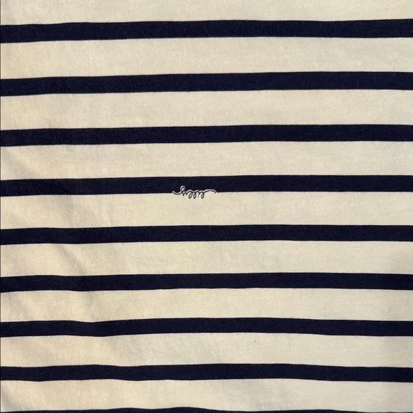 Lilly Pulitzer Navy and White Striped Mini Dress - Picture 3 of 5